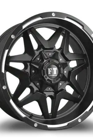 FULL THROTTLE FT5 6x135/6x139.7 20x10+0 BLACK MACHINED/ UNDERCUT Luxury