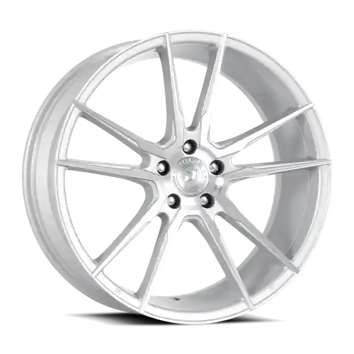 Exclusive Offer DOLCE PERFORMANCE VAIN 5x120 20x8.5 +28 Gloss Silver Machined Face