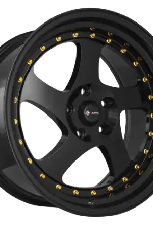 Vors VR2 5x120 18x9  +35 All Black Gold Rivet Trending
