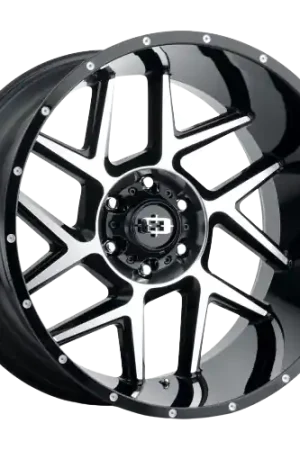 Vision Off-Road 360 Sliver 5x150 20x10-25 Gloss Black Machined Face Modern