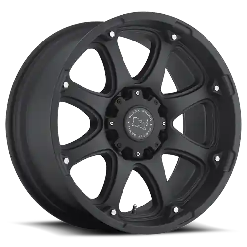 Black Rhino Glamis Wheel 18x9 8x170 Matte Black 12mm - FREE T-SHIRT INCLUDED! While Supplies Last