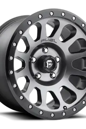 Fresh Stock Fuel D601 Vector Wheel 18x9 6x139.7 Matte Gunmetal With Black Bead Ring 1mm - FREE T-SHIRT INCLUDED!