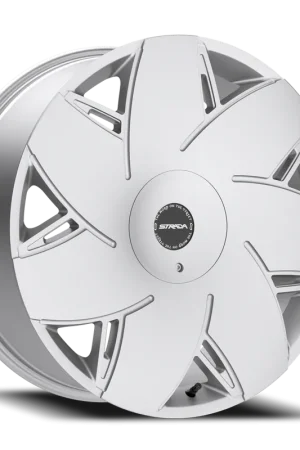 Authentic Strada S67 Turbina Wheel 22x9 5x115 & 5x120 Brushed Silver 15mm - FREE T-SHIRT INCLUDED!