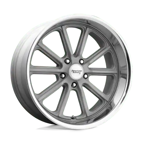 Hot Deal American Racing Vintage VN507 RODDER 5X120.65 18X9.5 0 VINTAGE SILVER W/ DIAMOND CUT LIP
