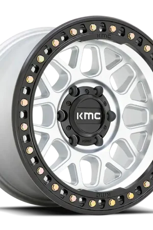 Kmc Km549 Grs Wheel 17x9 5x127 Machined With Satin Black Lip 0mm - FREE T-SHIRT INCLUDED! Budget