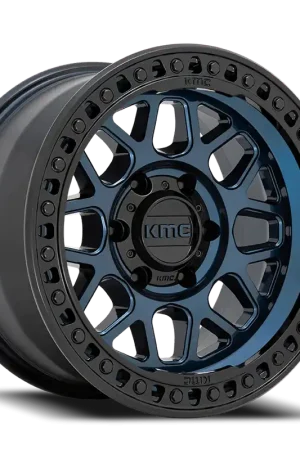 Kmc Km549 Grs Wheel 18x8.5 8x170 Midnight Blue With Gloss Black Lip 0mm - FREE T-SHIRT INCLUDED! Exclusive Offer