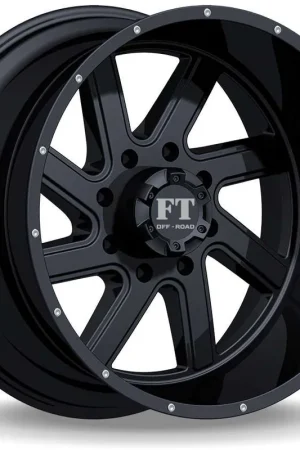 Top Rated Full Throttle Ft1 Wheel 20x10 5x139.7 & 5x150 Satin Black 0mm - FREE T-SHIRT INCLUDED!
