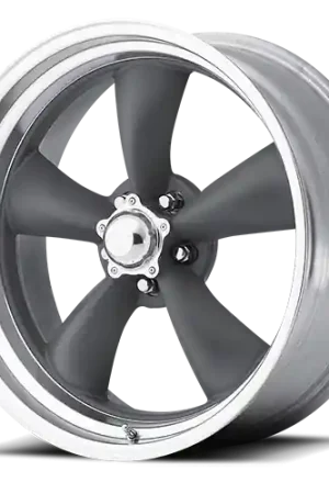 Hassle-Free Returns American Racing Vn215 Classic Torq Thrust Ii Wheel 17x8 5x127 Mag Gray w/ Machined Lip 14mm - FREE T-SHIRT INCLUDED!