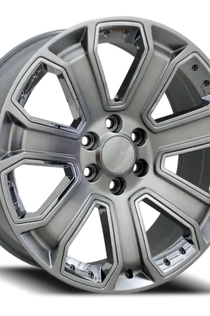 Exclusive Offer Oe Cv93B Wheel 22x9 6x139.7 Hyper Black With Chrome Inserts 31mm - FREE T-SHIRT INCLUDED!