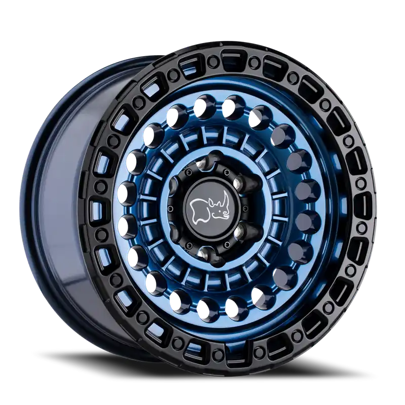 Black Rhino Sentinel Wheel 20x9.5 6x139.7 Cobalt Blue w/ Black Ring 12mm - FREE T-SHIRT INCLUDED! Next Day Delivery
