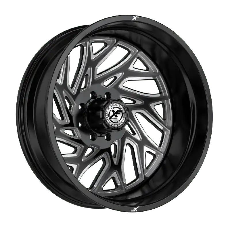 Fan Favorite Xf Off-Road Xf-229 Dually Wheel 24x8.25 8x165.1 Gloss Black & Milled -215mm