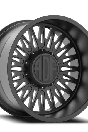 Adf Bobtail Wheel 24x14 5x127 Satin Black -76mm - MINIMUM PURCHASE OF 4 - FREE T-SHIRT INCLUDED! In Demand