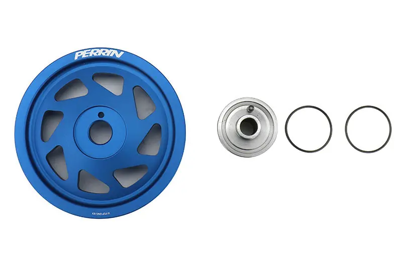 PERRIN Lightweight Crank Pulley for FA/FB Engines with Large Hub - Subaru Models (Inc. 2015-2024 Subaru WRX / 2015-2021 STI / 2014-2024 Forester / 2013-2024 BRZ / 2013-2016 Scion FR-S / 2022-2024 Toyota GR86) New Release