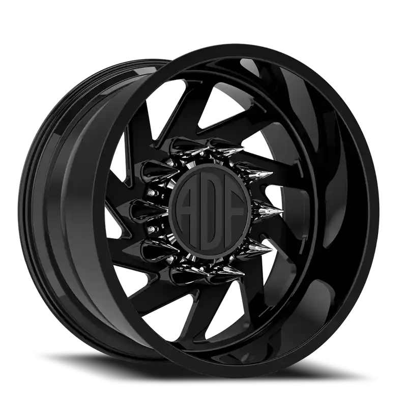 Adf Contractor Wheel 22x14 8x170 Gloss Black -76mm - MINIMUM PURCHASE OF 4 - FREE T-SHIRT INCLUDED! Original