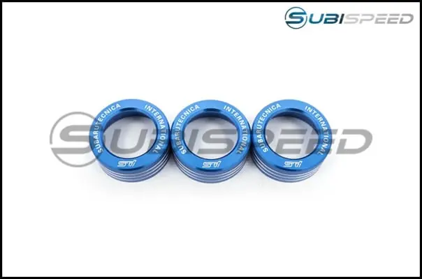 Fresh Stock Subaru Tecnica International Style Dual Climate Control Knobs - 2013-2016 Scion FR-S / 2013-2020 Subaru BRZ / 2017-2019 Toyota 86