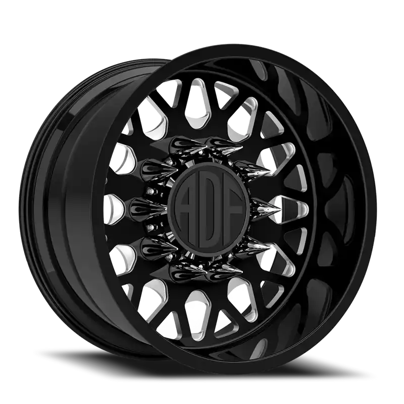 Holiday Sale Adf Hot Shot Wheel 22x14 5x135 Gloss Black/Machined -76mm - MINIMUM PURCHASE OF 4 - FREE T-SHIRT INCLUDED!