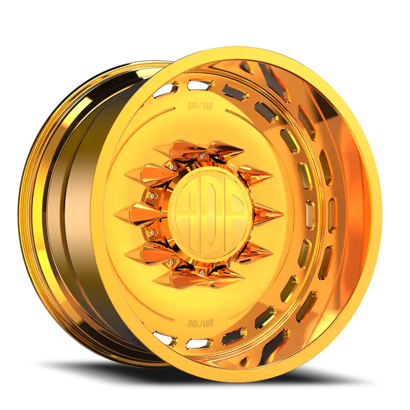Adf Ltd Wheel - 24x14 8x165.1 24K Gold -76mm - MINIMUM PURCHASE OF 4 - FREE T-SHIRT INCLUDED! Best Seller