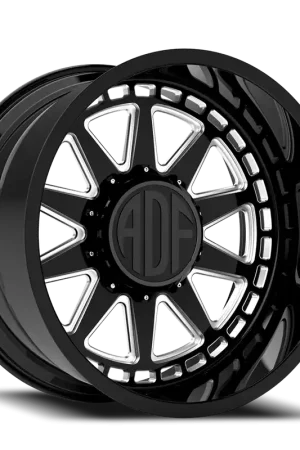 Budget Adf Taladega - Wheel 30x16 6x139.7 Gloss Black/Machined -101mm - MINIMUM PURCHASE OF 4 - FREE T-SHIRT INCLUDED!