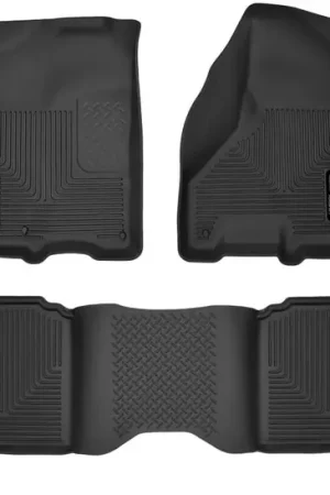 Husky Liners 09-18 Dodge Ram 1500 Crew Cab X-Act Contour Front & Second Seat Floor Liners - Black Flash Sale