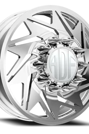 Hot Picks Adf Flex Right Dually Wheel 26x8.25 10x225 Polished 132mm - MINIMUM PURCHASE OF 4 - FREE T-SHIRT INCLUDED!