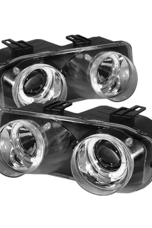 Spyder Acura Integra 94-97 Projector Headlights LED Halo -Chrome High H1 Low 9006 PRO-YD-AI94-HL-C Warranty Included