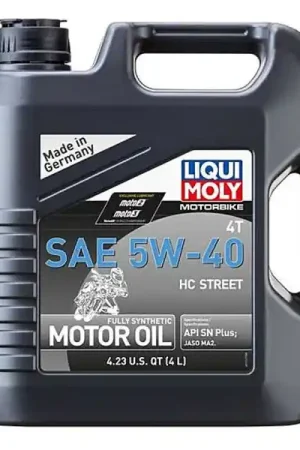 Certified LIQUI MOLY 4L Motorbike 4T SAE 5W40 HC Street