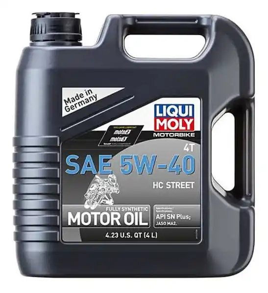 Certified LIQUI MOLY 4L Motorbike 4T SAE 5W40 HC Street