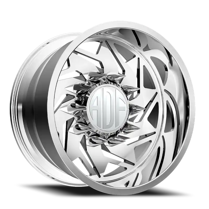 Adf Flex Left Dually Wheel 22x14 8x200 Polished -76mm - MINIMUM PURCHASE OF 4 - FREE T-SHIRT INCLUDED! Exclusive Offer