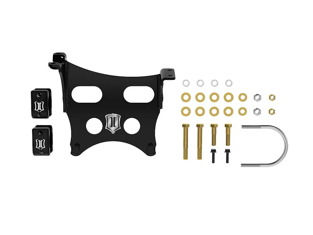 Fan Favorite ICON 2023-2025 Ford F-250/F-350 Super Duty, Dual Steering Stabilizer Bracket Kit