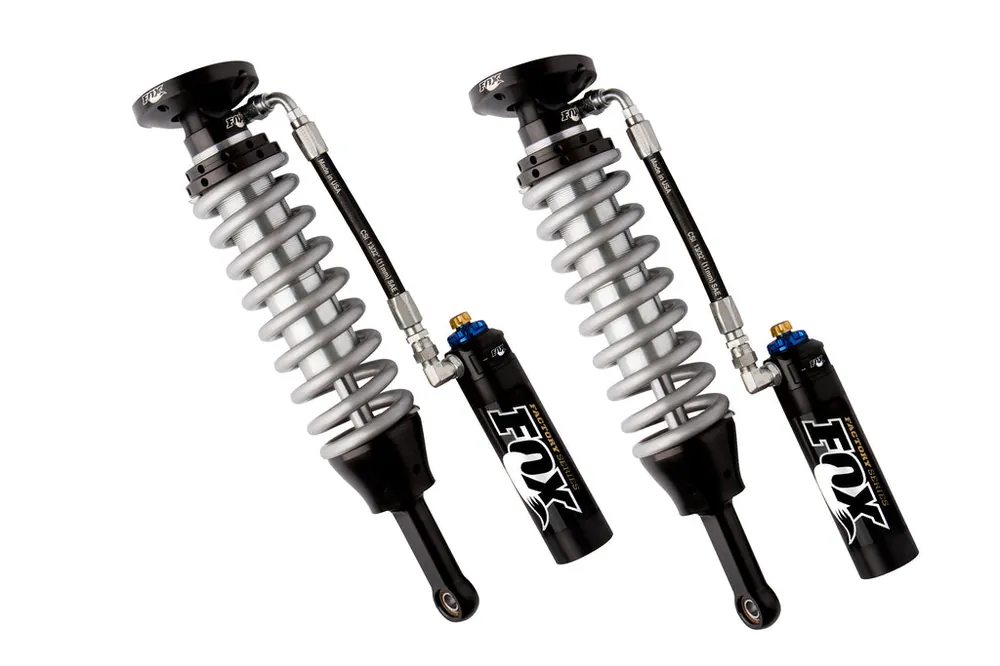 Instant Buy FOX 2.5 Coil-Over Shocks w/ DSC Reservoir Adjuster | 0-2 Inch Lift | Factory Series | Ford F150 (15-25) 4WD