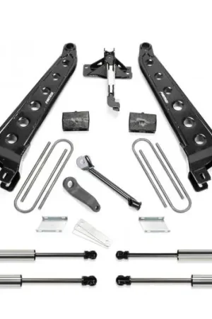 Fabtech 17-21 Ford F250/F350 4WD Gas 4in Rad Arm Sys w/Coils & Dlss Shks Worldwide Shipping