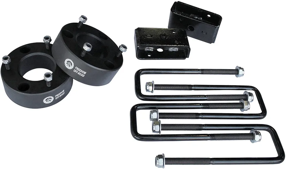 Limited Time 3 Inch Front Strut Spacers 2 Inch Rear Lift Blocks w/U Bolts 05-23 Titan Freedom Off-Road