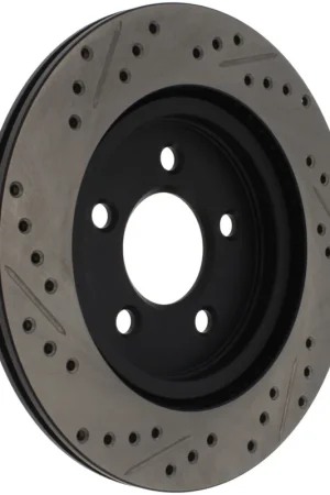 StopTech 05-10 Ford Mustang Slotted & Drilled Right Rear Rotor Budget