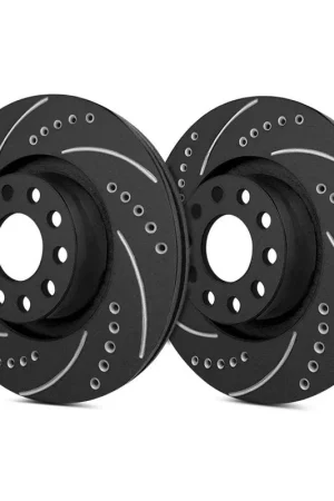 SP Performance Rear Vented 8 Lug Cross Drilled & Slotted Black ZRC Brake Rotors PLA F66083-BP Buy Online