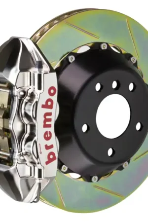 Today Only Brembo 19+ 330i Rear GTR BBK 4 Piston Billet 380x28 2pc Rotor Slotted Type1-Nickel