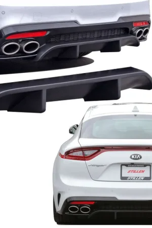 Stillen Kia Stinger GT Rear Diffuser Matte Black For 18-21 Kia Stinger GT AWD/RWD 3.3TT Stillen DJJX KB26002MB Bargain