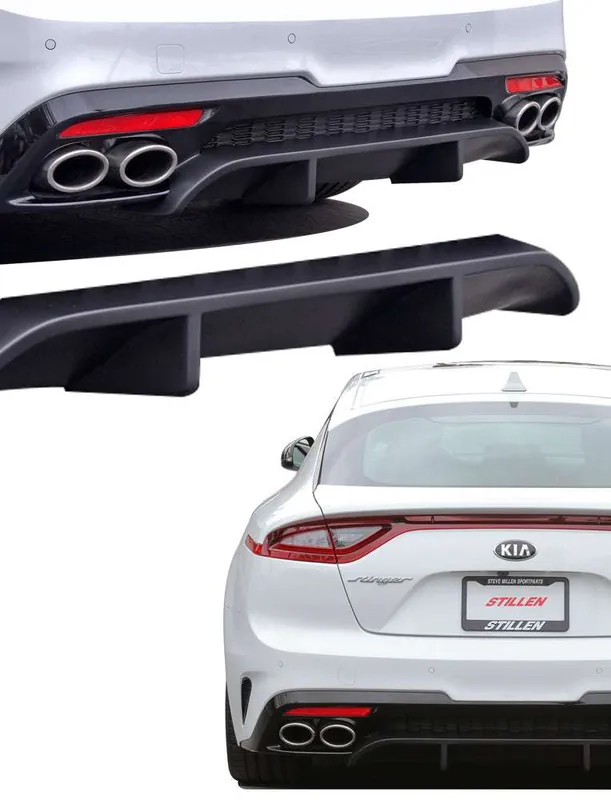 Stillen Kia Stinger GT Rear Diffuser Matte Black For 18-21 Kia Stinger GT AWD/RWD 3.3TT Stillen DJJX KB26002MB Bargain