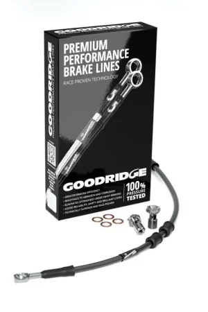 Bulk Order Goodridge 87-03 HD XL883/XL1200C -2in Black Brake Line Kit w/Stainless Steel Fittings