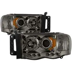 Spyder Projector Headlights - LED Halo - Smoke FCLH 5009999 Today Only