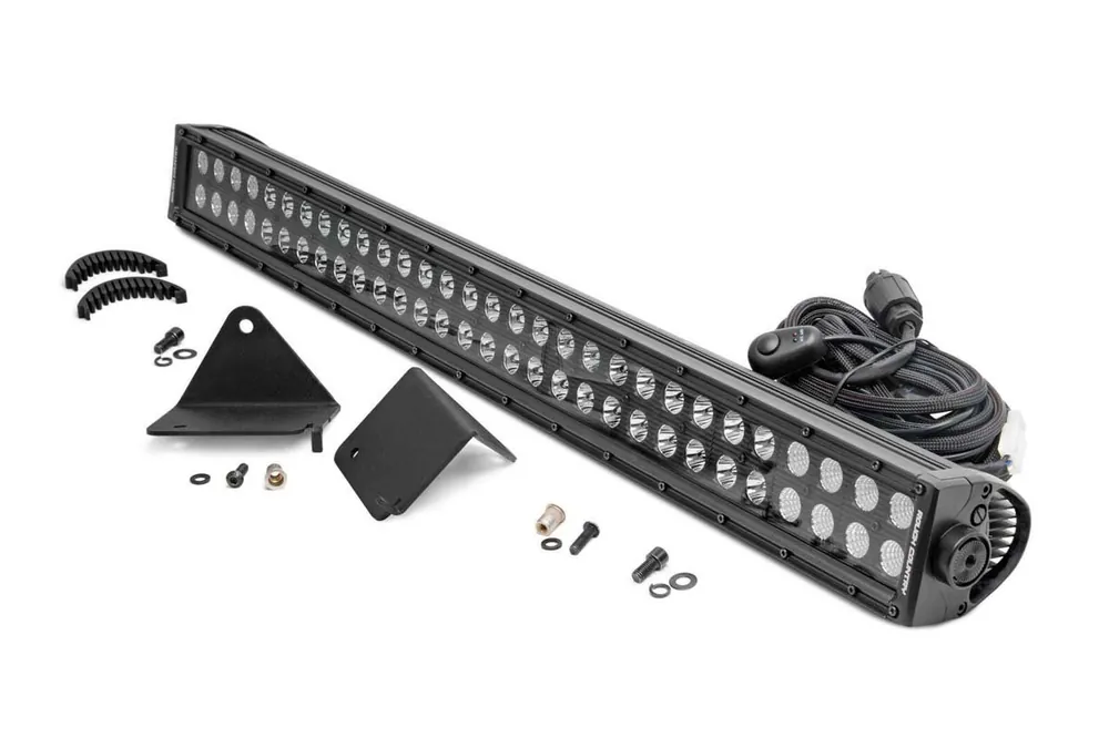 Warranty Included Rough Country LED Light - Under Bed - 30 Inch Black Dual Row - Can-Am Defender 16-22 DHTP 71014