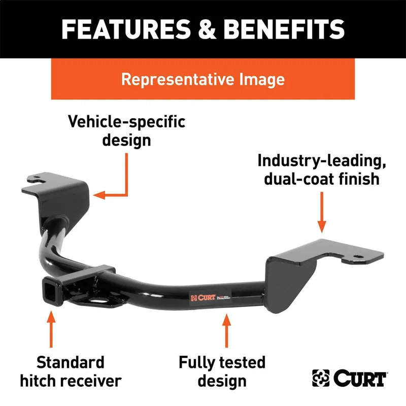 Luxury Curt 121543 Class II 1.25 in. Receiver Hitch | Mitsubishi Eclipse Cross