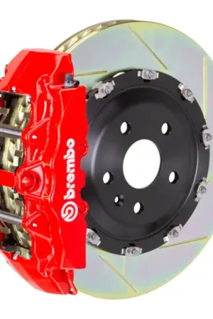 Brembo 19-22 A-Class (Excl AMG) Fr GT BBK 6Pis Cast 365x34 2pc Rotor Slotted Type1-Red Affordable