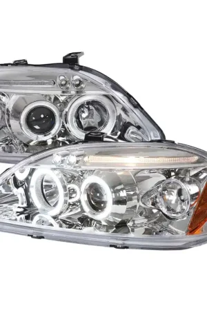 New Release Spec-D Chrome Halo Projector Headlights SPE 2LHP-CV96-TM