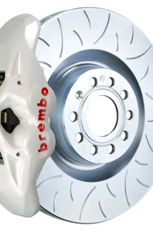 Brand New Brembo 16 C450 AMG/17-21 C43 AMG Front GT BBK 6 Piston Cast 380x34 2pc Rotor Slotted Type3- White