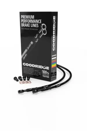 Must Have Goodridge 18-21 Harley-Davidson FLSL (w/o ABS) Black Front Brake Line w/Black Fitting