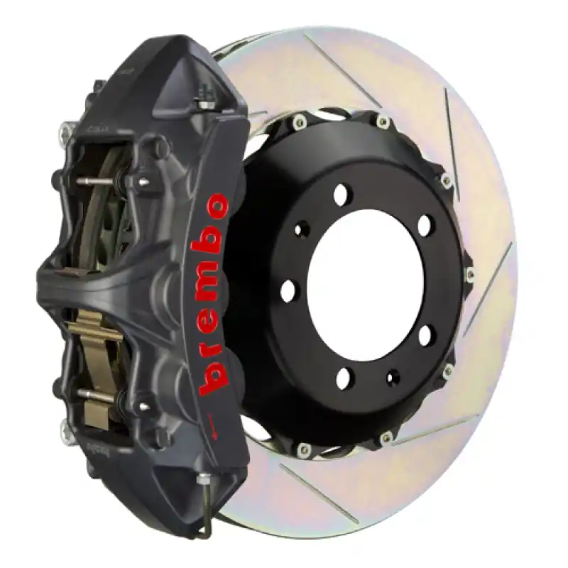 Place Order Brembo 04-08 S4 (B6/B7) Front GTS BBK 6 Piston Cast 355x32 2pc Rotor Slotted Type-1-Black HA