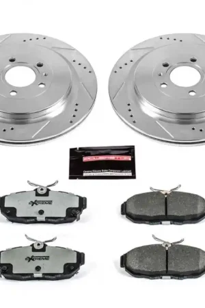 Power Stop 13-14 Ford Mustang Rear Z26 Street Warrior Brake Kit Grab Now