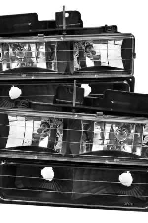 Fast Shipping Spec-D Black Euro Headlight, Bumper Light, Corner Light Combo SPE 2LBCLH-GMC94JM-SY