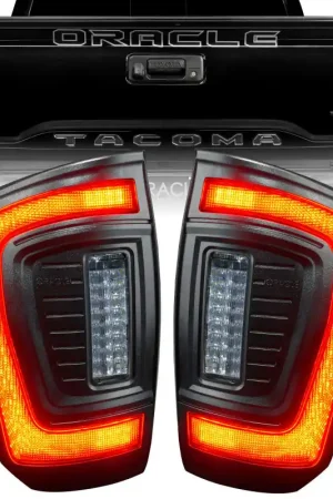 Oracle Lighting 16-23 Gen 3 Toyota Tacoma Black Series Flush Style LED Tail Lights Free Delivery