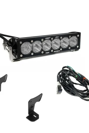 OnX6+ 10 Inch Light Bar Hood Mount Kit Polaris 2025 RZR ProR; ProS; ProXP, Clear Baja Designs Discount